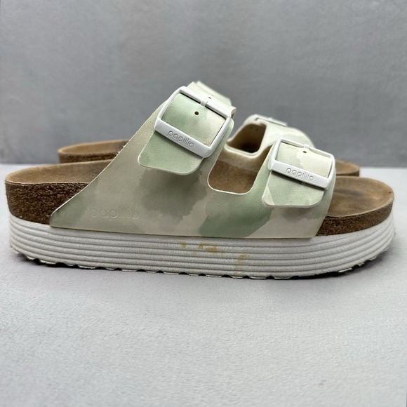 Birkenstock Shoes - Birkenstock Papillio Arizona Womens Size 8 (EU 39) Sandals Watercolor Green